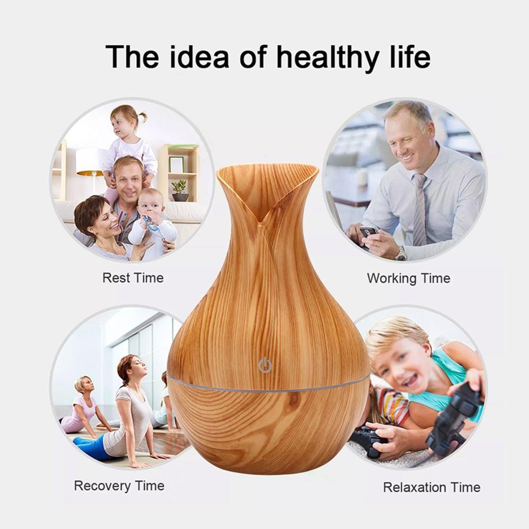 Mini Ultrasonic Aromatherapy Diffuser – Cool Mist Air Humidifier with USB Charging Port