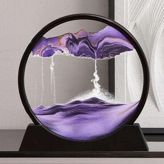3D Moving Sand Art Lamp – Calming Desk Decor & Night Light