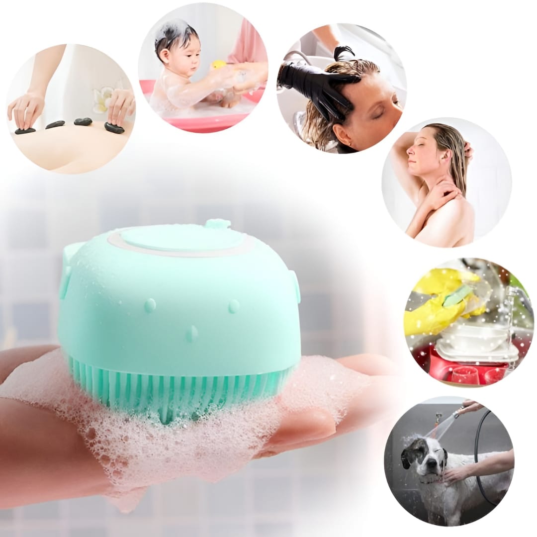 Silicone Back Scrubber Combo – Deep Clean Bath Set