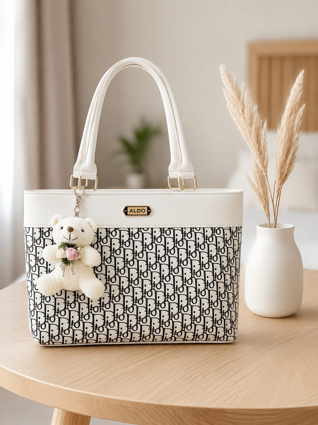Elegant Charm Tote – Teddy Edition
