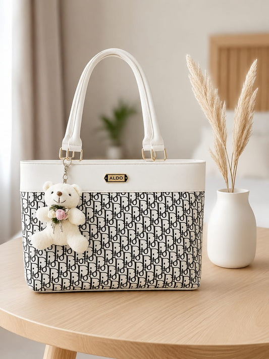 Elegant Charm Tote – Teddy Edition
